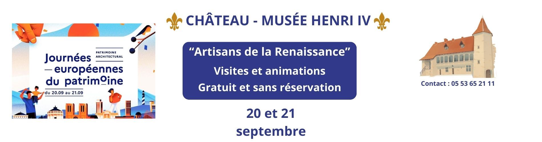 Les Journées Européennes du Patrimoine au château-musée Henri IV