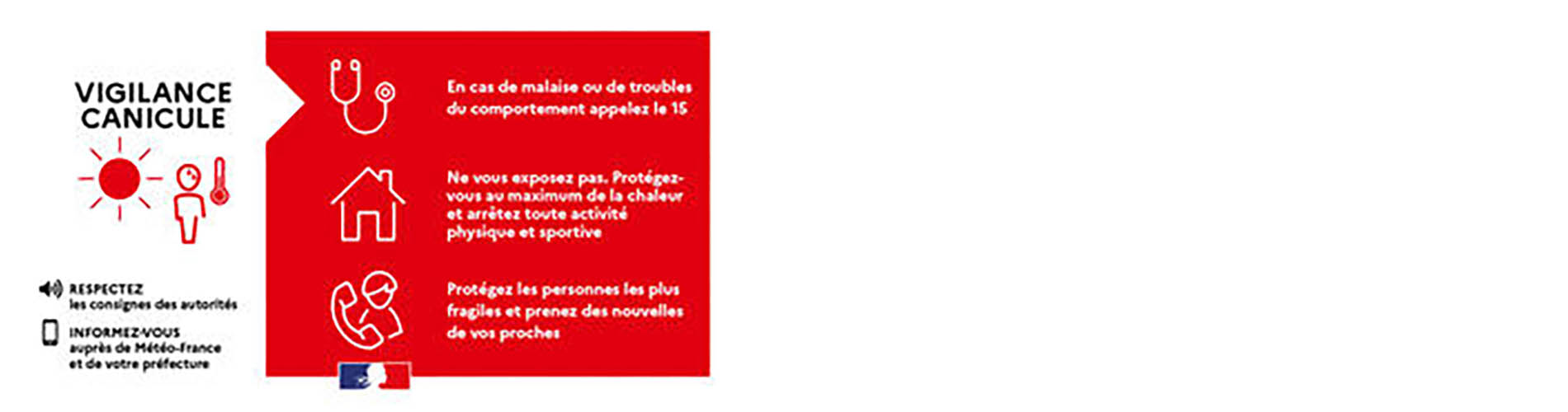 Vigilance météo CANICULE ROUGE