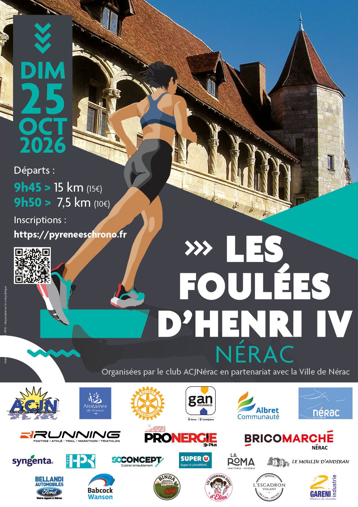 FOULEES HENRI IV 2026 visuel