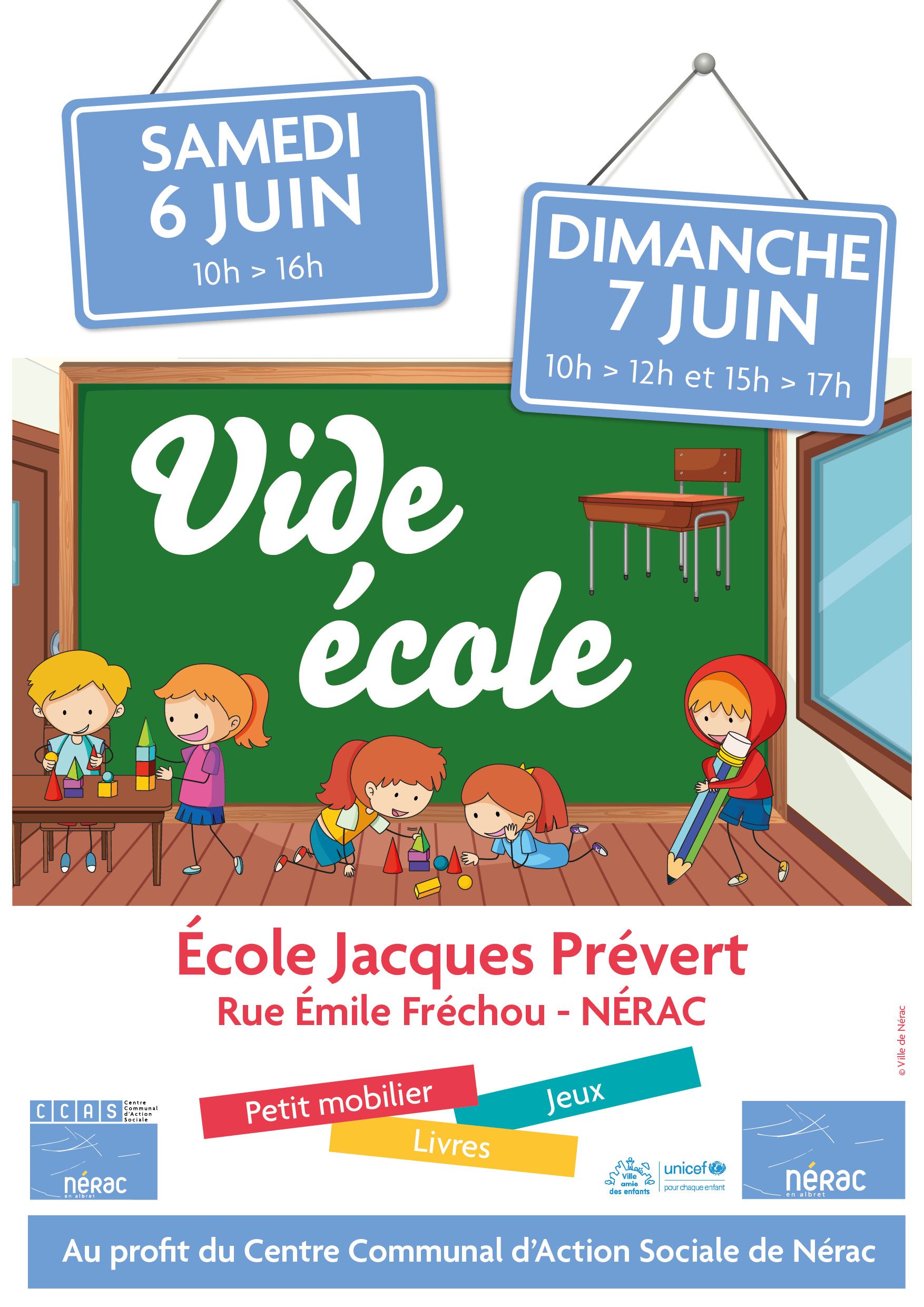 VIDE ECOLE 2026 Aff